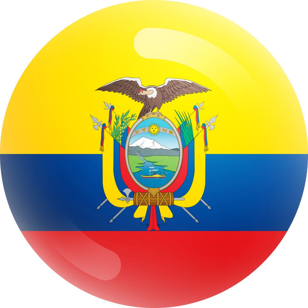 Ecuador Flag 3D Icon